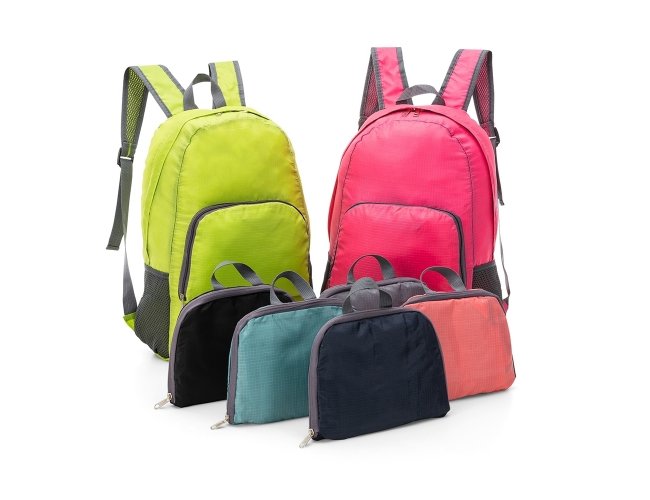 Mochila de Nylon Dobrável 18539 Personalizada